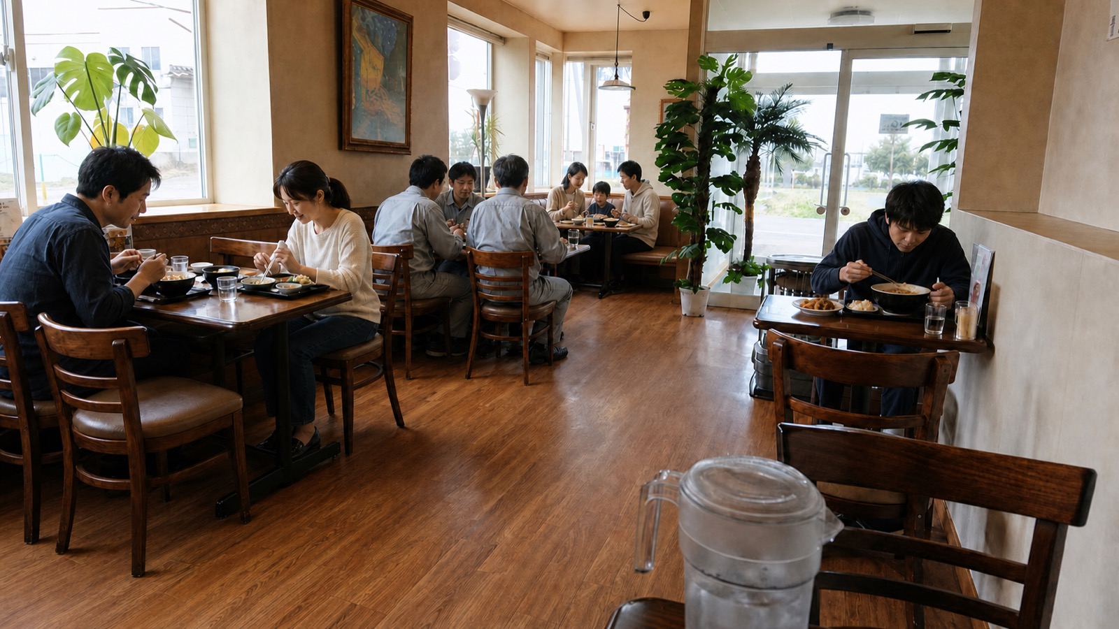カフェレストランKADOの店内の様子